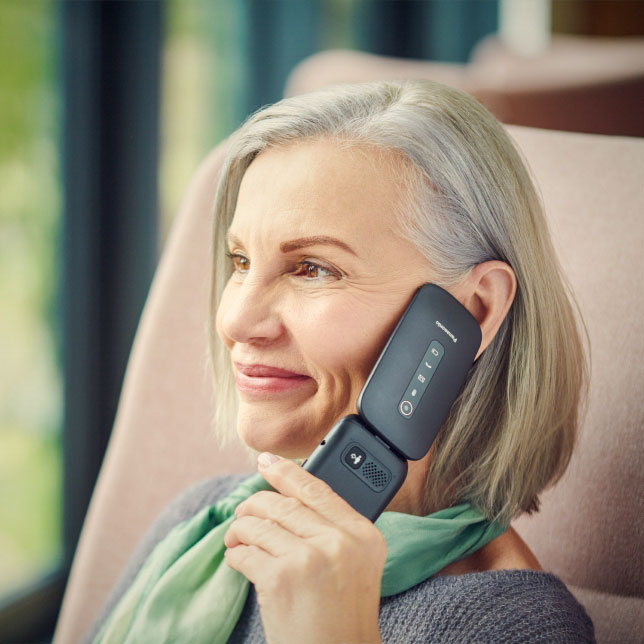 Lady listening to mobile phone